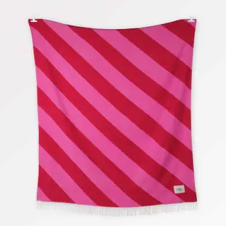 Kuscheldecke Stripes Pink